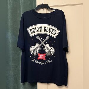 Miller High Life Delta Blues Graphic Tee - oversized
